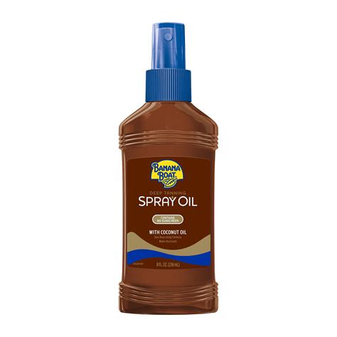 banana boat deep tanning oil.